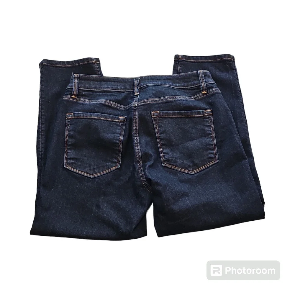 Loft Womens Blue Cropped Ann Taylor Low Rise‎ Curvy Denim Jeans Size 28/6